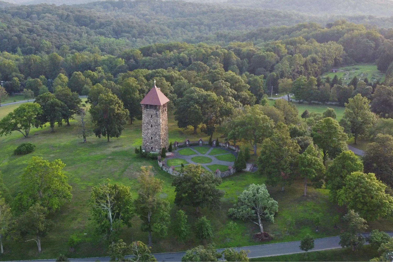 aerial view of campus